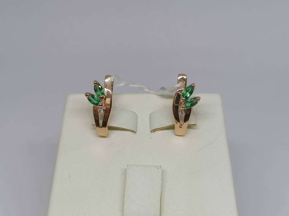 СЕРЬГИ С КАМНЯМИ (Au 585)