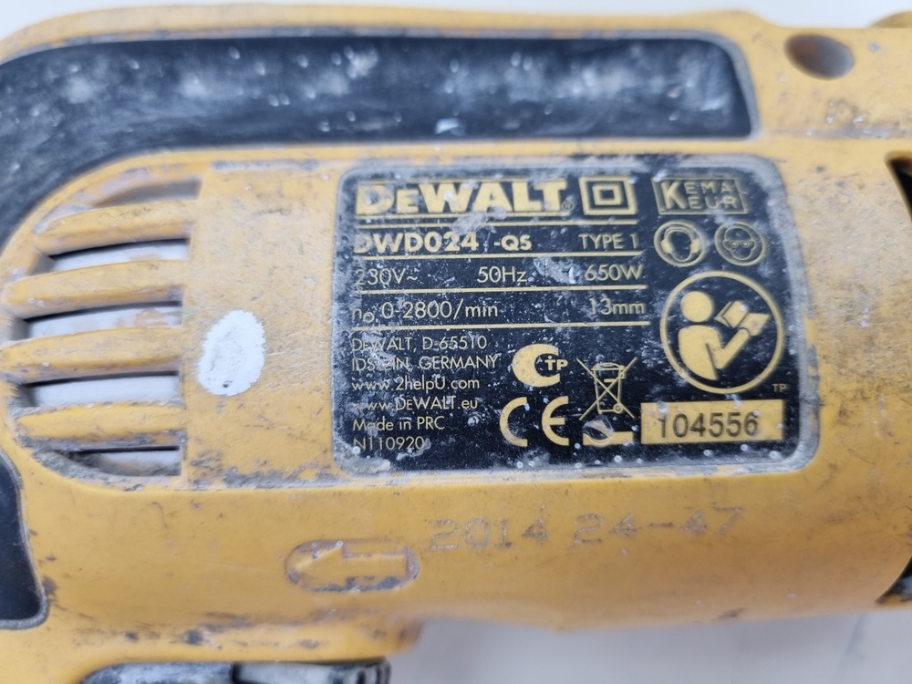 Дрель-ударная Dewalt dwd024-ks;