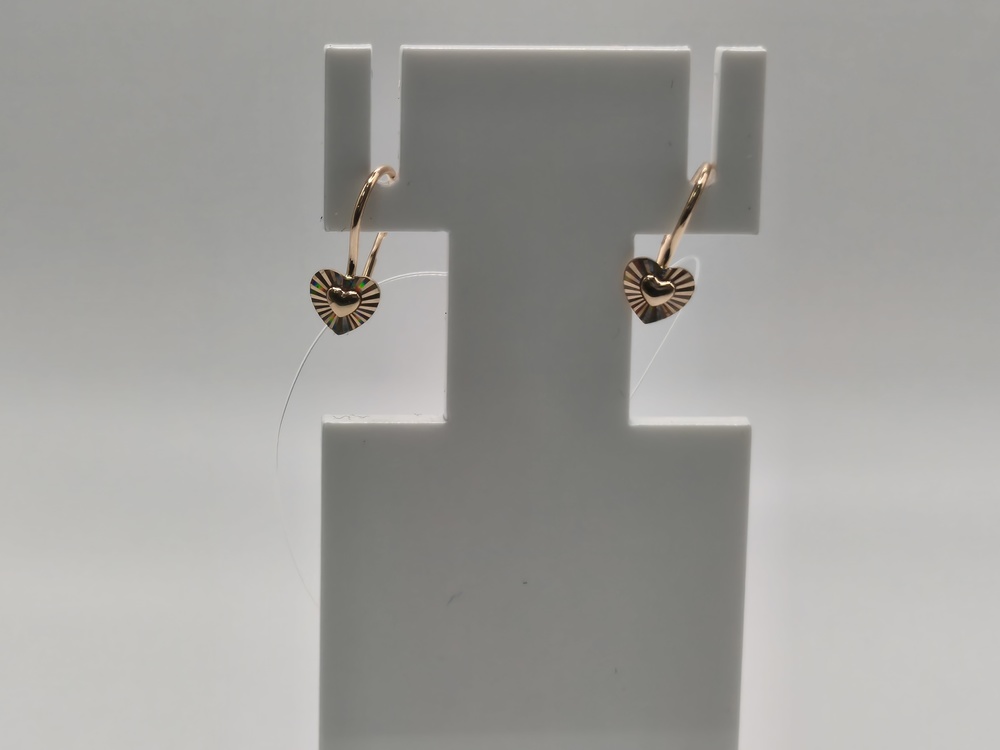 СЕРЬГИ ПЕТЕЛЬКА без камня (Au 585)