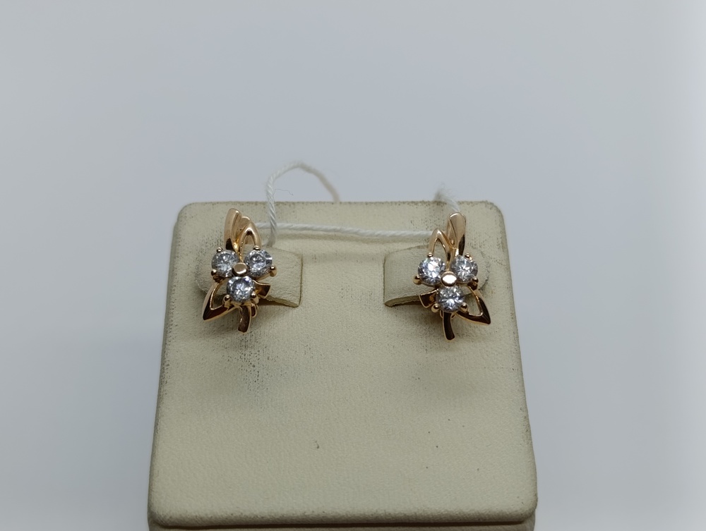 СЕРЬГИ С КАМНЯМИ (Au 585)