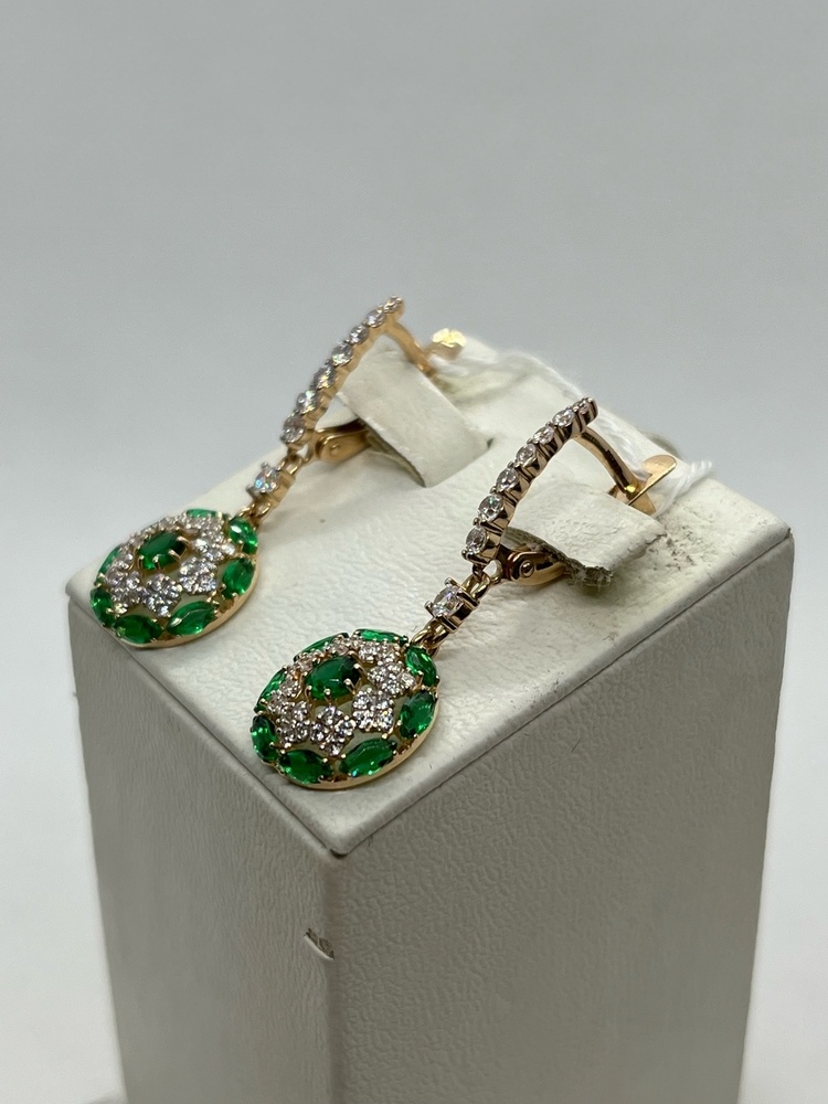 СЕРЬГИ С КАМНЯМИ (Au 585)