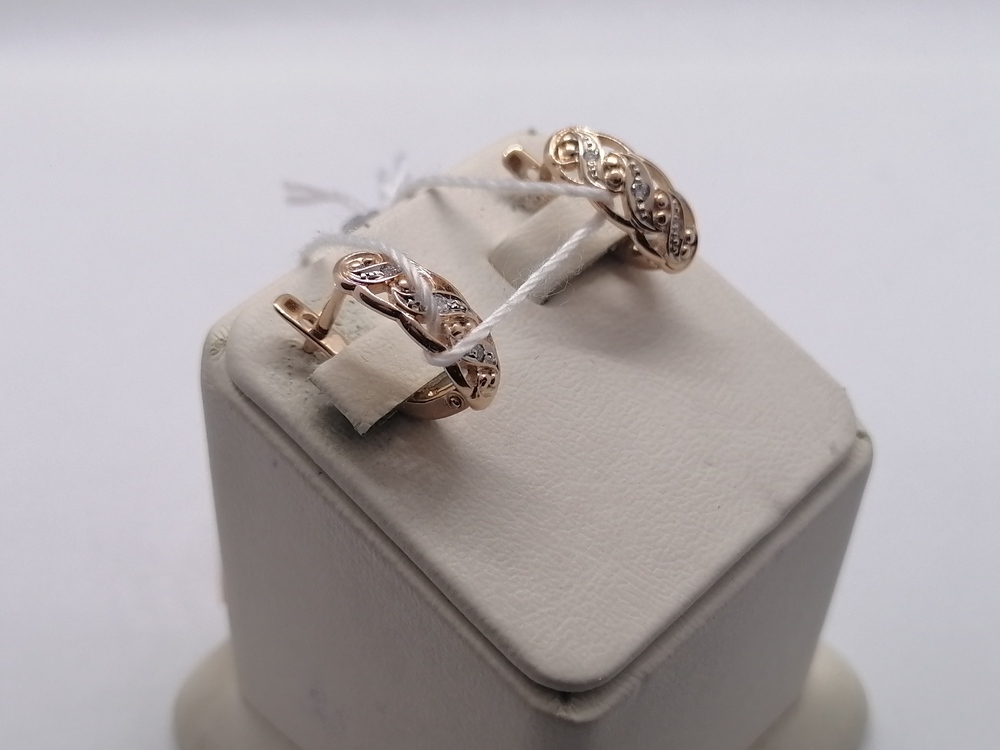 СЕРЬГИ С КАМНЯМИ (Au 585)