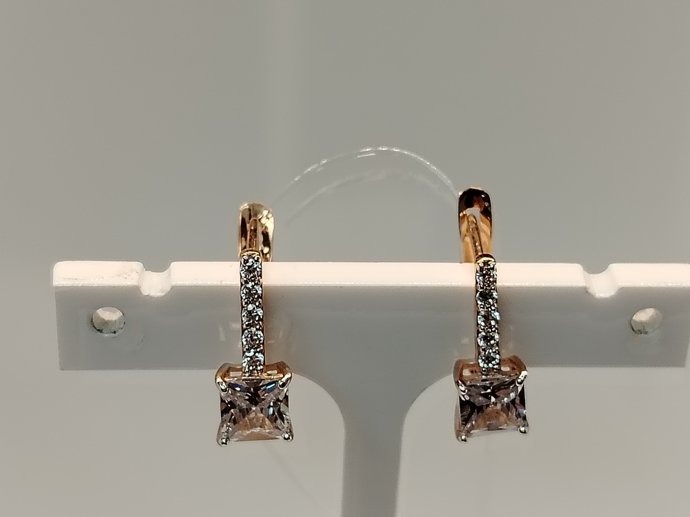 СЕРЬГИ С КАМНЯМИ (Au 585)