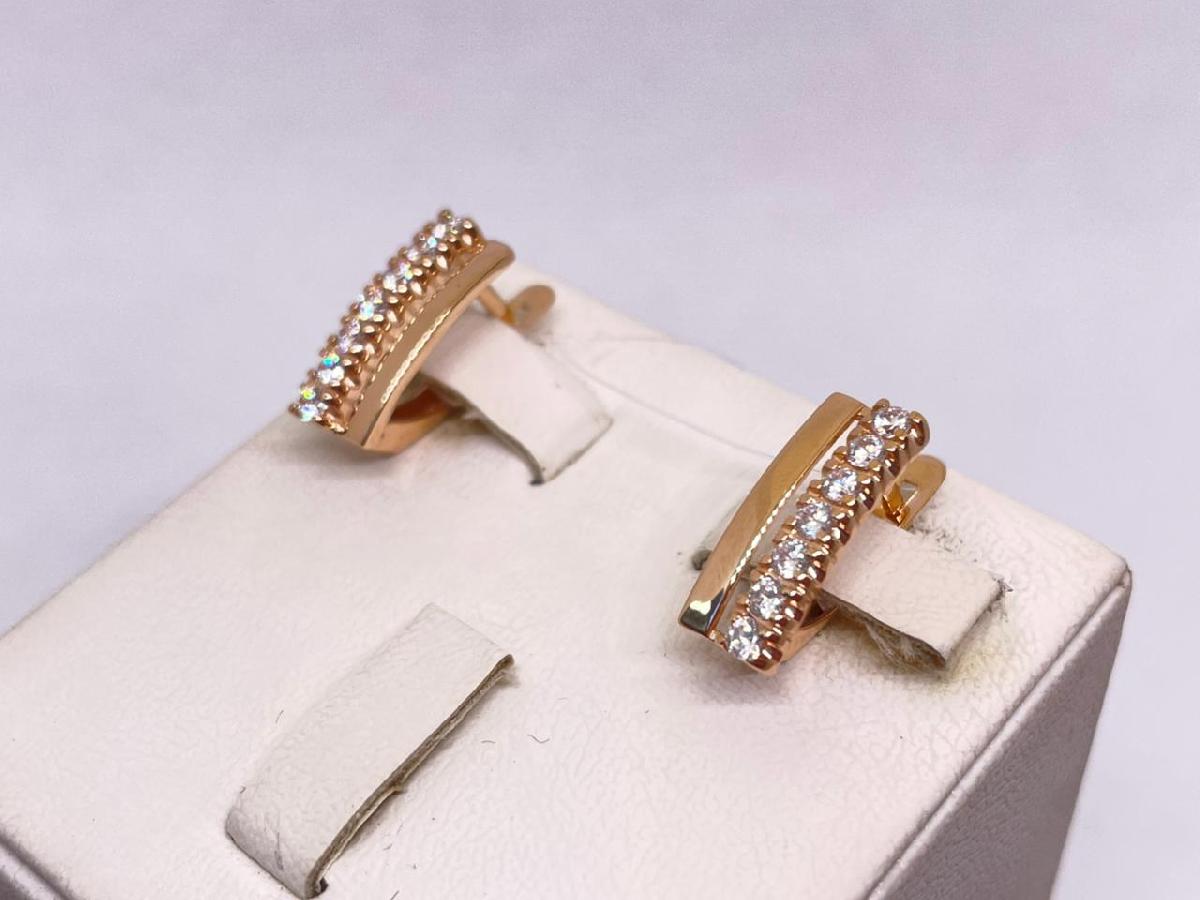 СЕРЬГИ С КАМНЯМИ (Au 585)