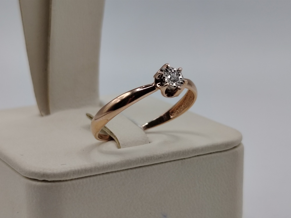 КОЛЬЦО БРИЛЛИАНТ Au 585