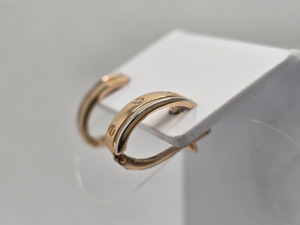 СЕРЬГИ С КАМНЕМ (Au 585)