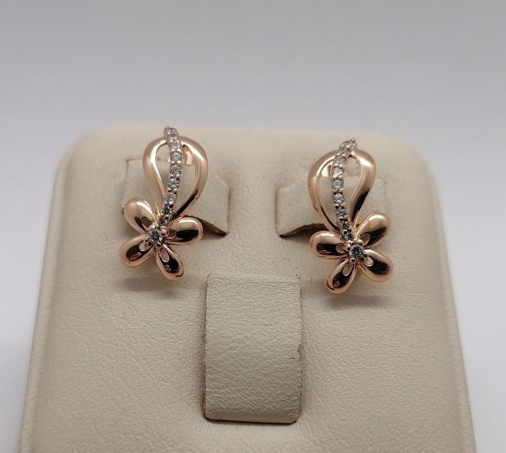 СЕРЬГИ С КАМНЯМИ (Au 585)