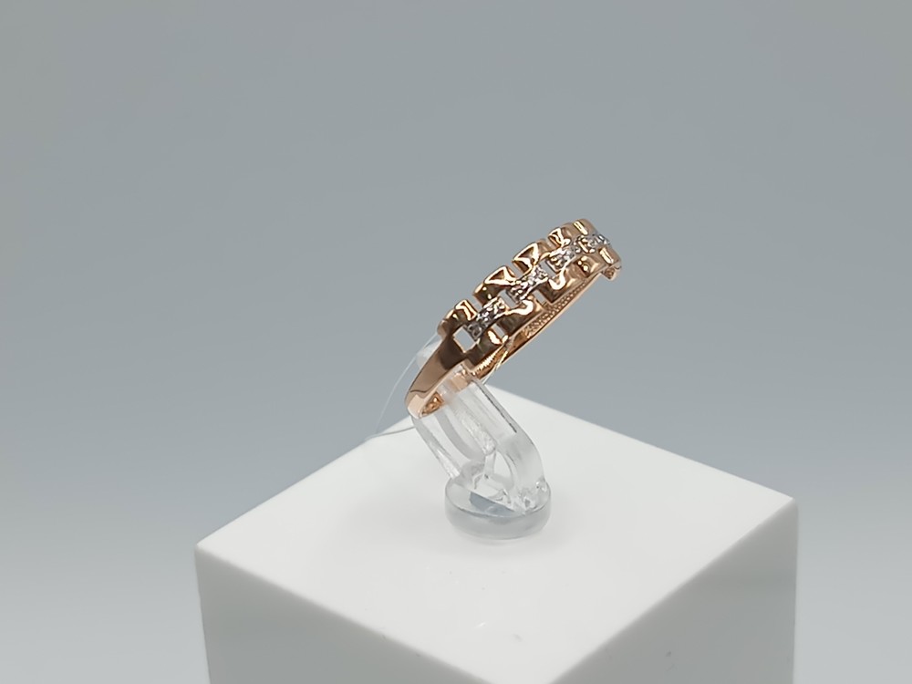 КОЛЬЦО С КАМНЯМИ (Au 585)