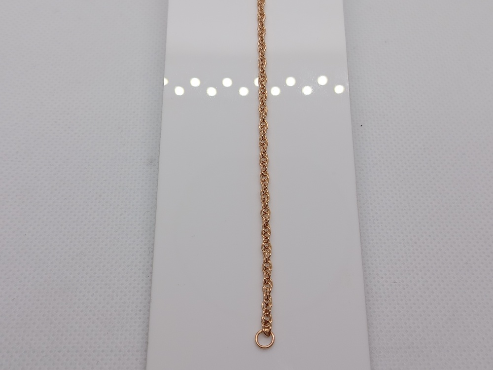 БРАСЛЕТ ПОЛНОВЕСНЫЙ Ромб двойной Au 585