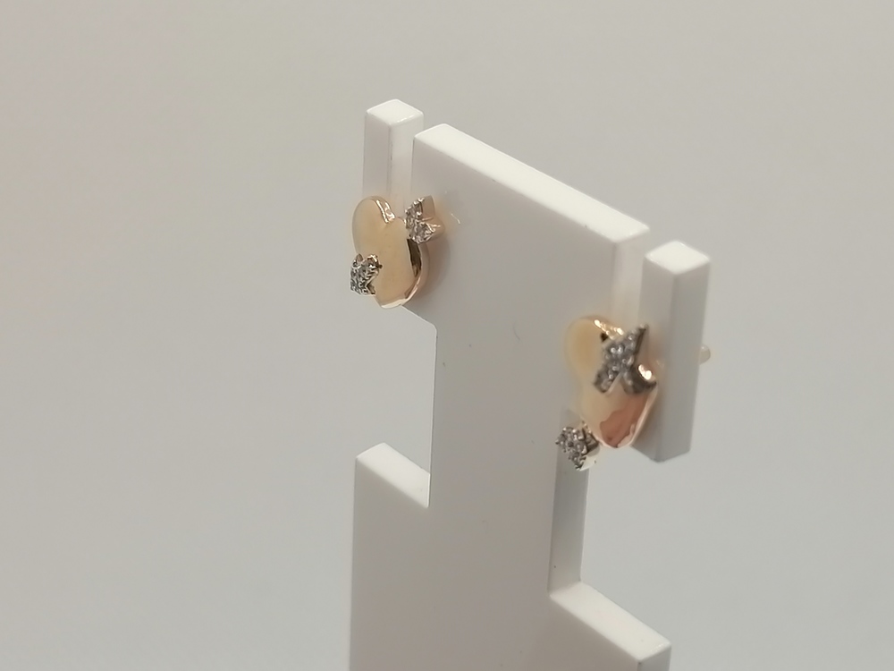 СЕРЬГИ ПУСЕТЫ с камнями (Au 585)