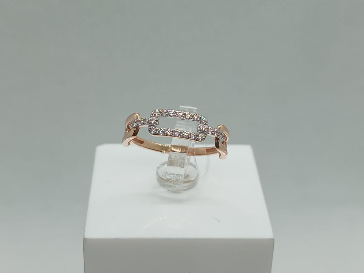 КОЛЬЦО С КАМНЯМИ (Au 585)