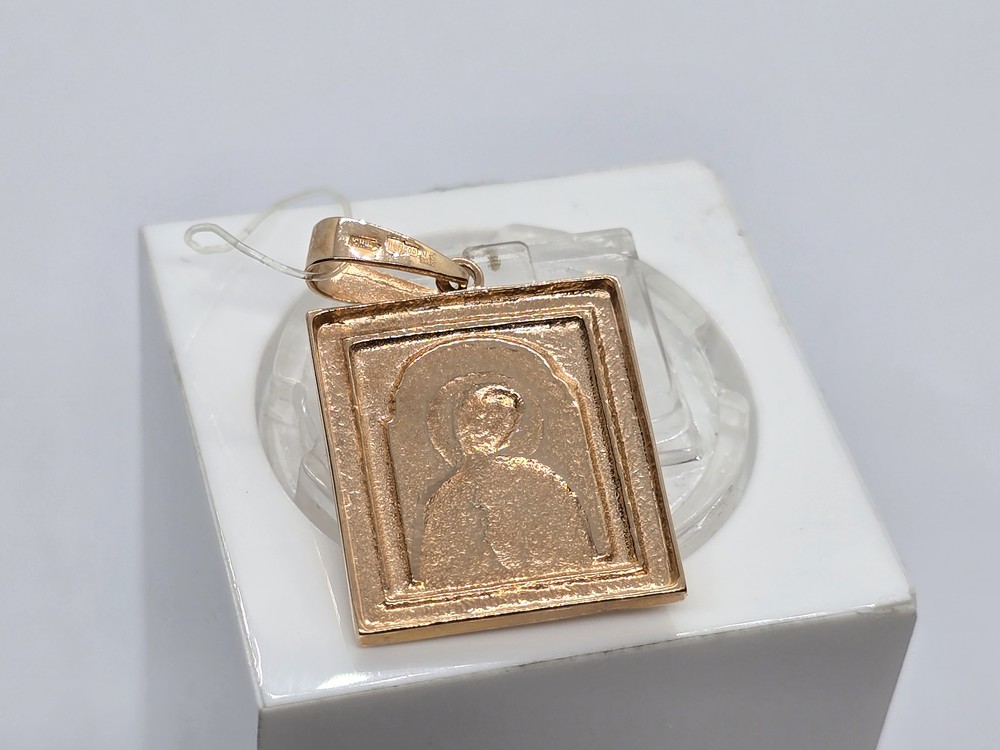 ПИ-259_au ПОДВЕСКА ИКОНА без камня (Au 585)