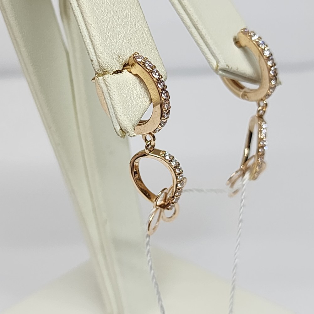 СЕРЬГИ С КАМНЯМИ (Au 585)