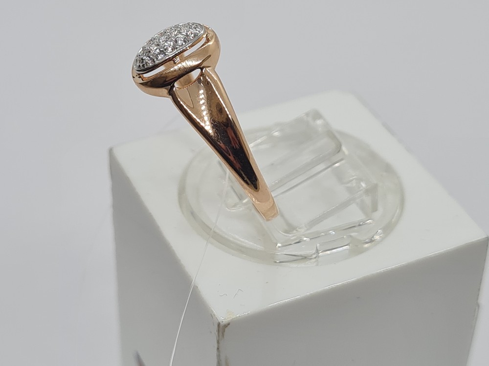 КОЛЬЦО С КАМНЯМИ (Au 585)