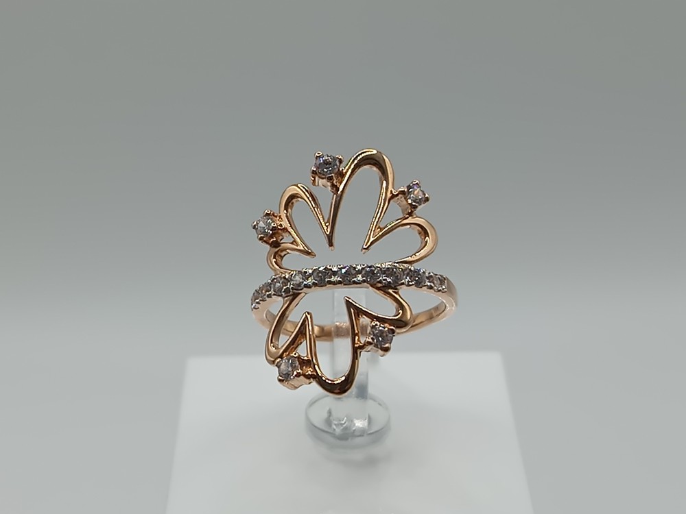 КОЛЬЦО С КАМНЯМИ (Au 585)