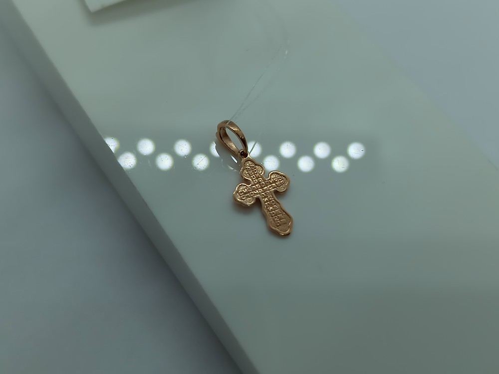 ПОДВЕСКА КРЕСТ без камня (Au 585)
