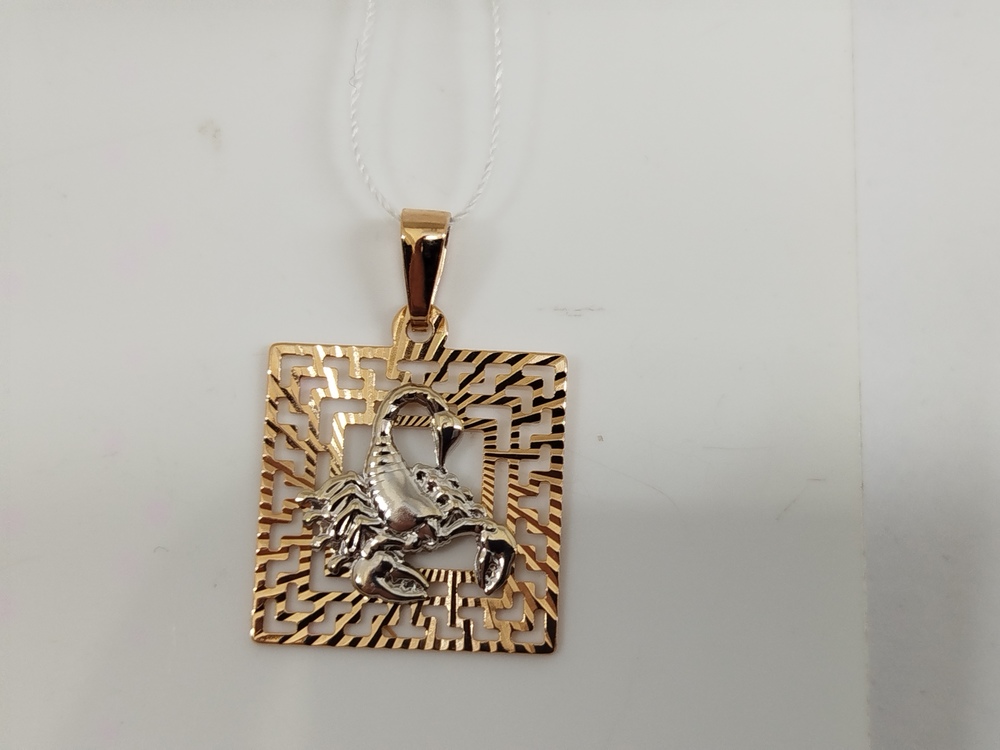 ПОДВЕСКА ЗНАК ЗОДИАКА СКОРПИОН Au 585