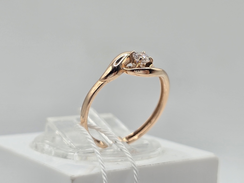 КОЛКМ585 КОЛЬЦО С КАМНЕМ (Au 585)