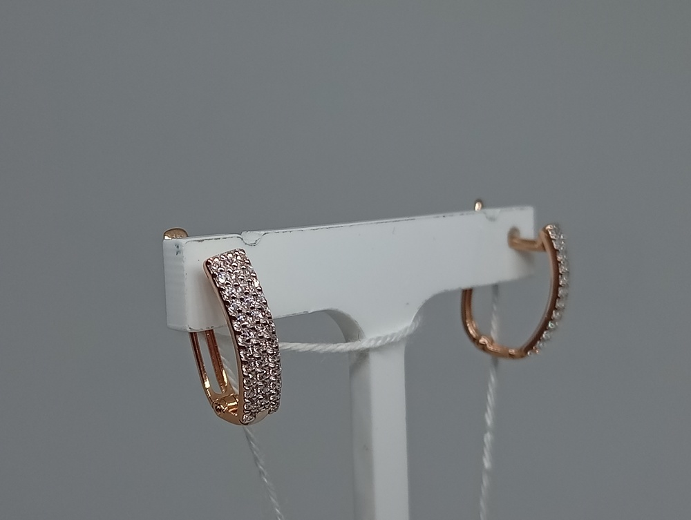 СКМИ585 СЕРЬГИ С КАМНЯМИ (Au 585)