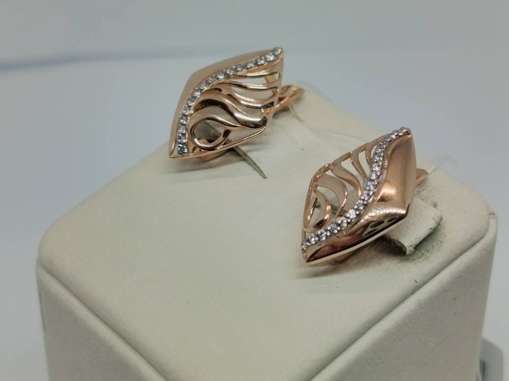 СЕРЬГИ С КАМНЯМИ (Au 585)