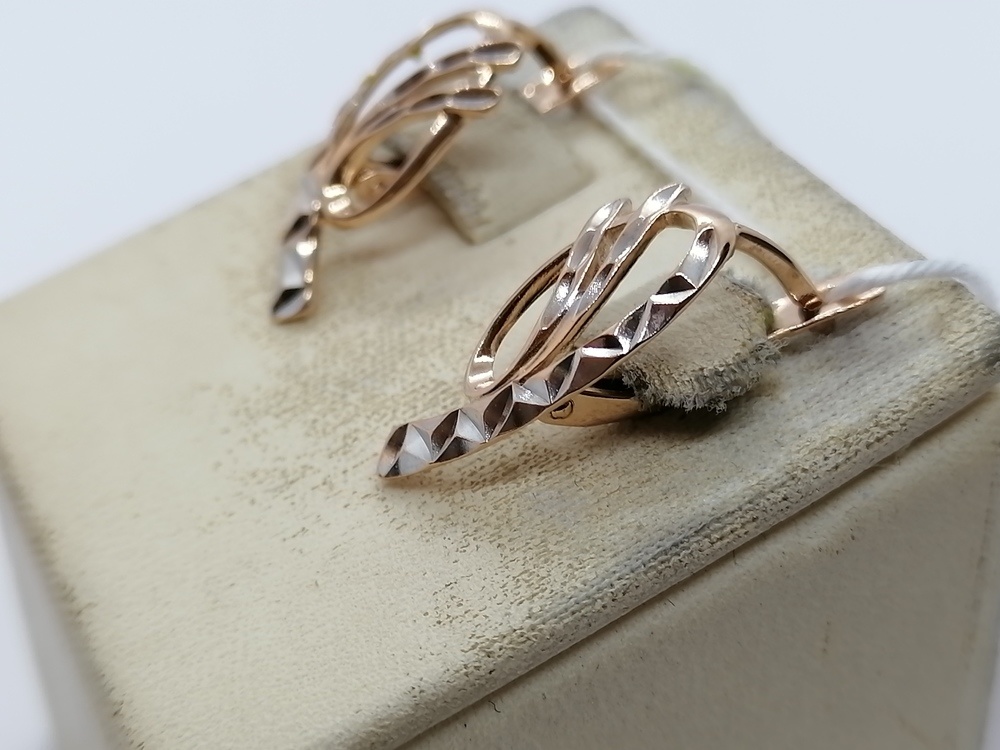 СЕРЬГИ БЕЗ КАМНЯ (Au 585)