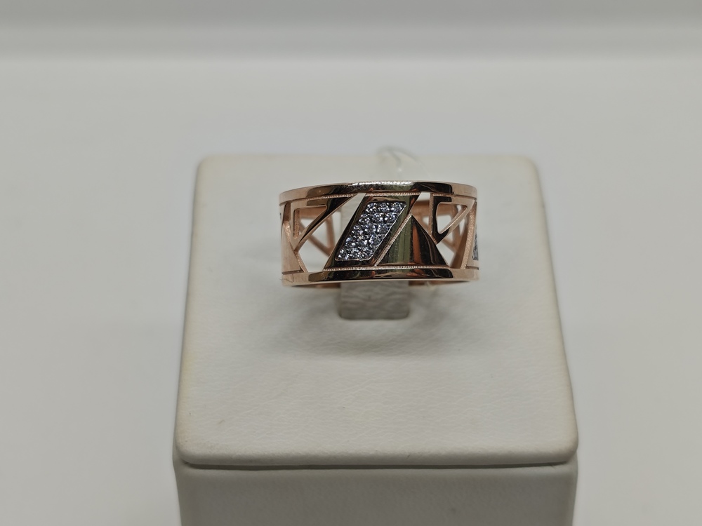 КОЛЬЦО С КАМНЯМИ (Au 585)