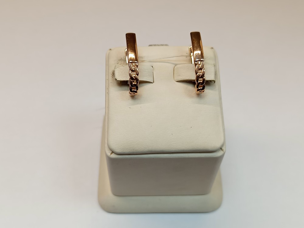 СЕРЬГИ БЕЗ КАМНЯ (Au 585)