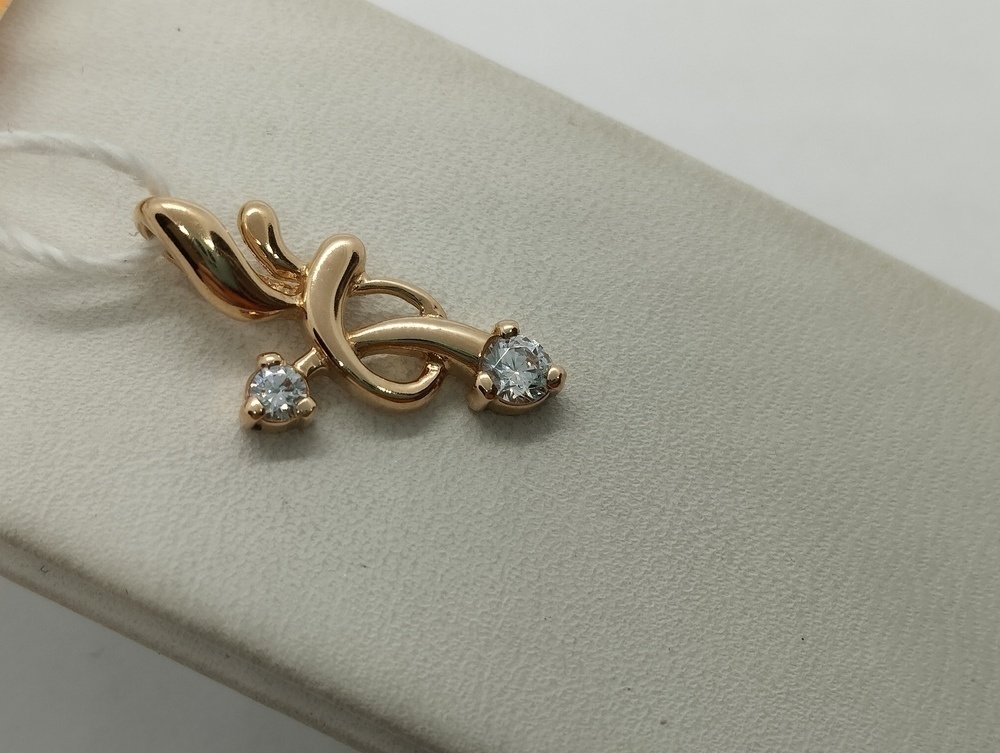 ПОДВЕСКА С КАМНЯМИ (Au 585)