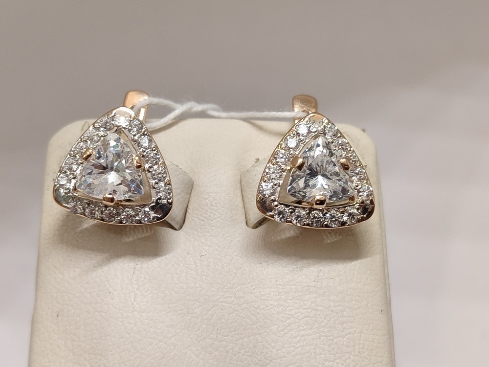 СЕРЬГИ С КАМНЯМИ (Au 585)