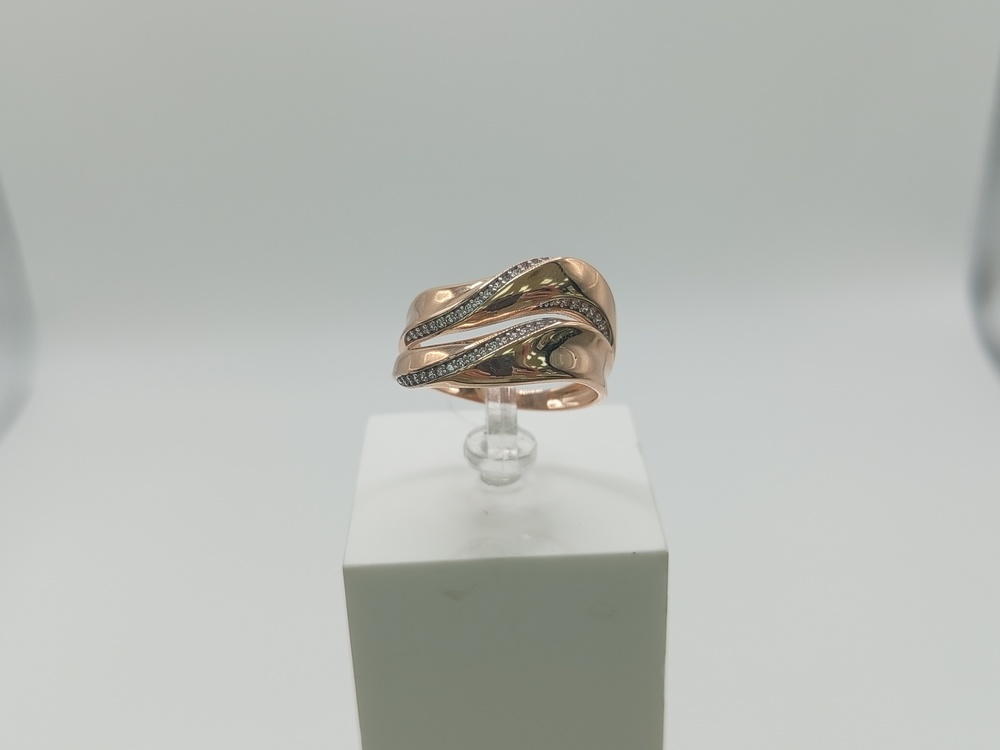 КОЛЬЦО С КАМНЯМИ (Au 585)