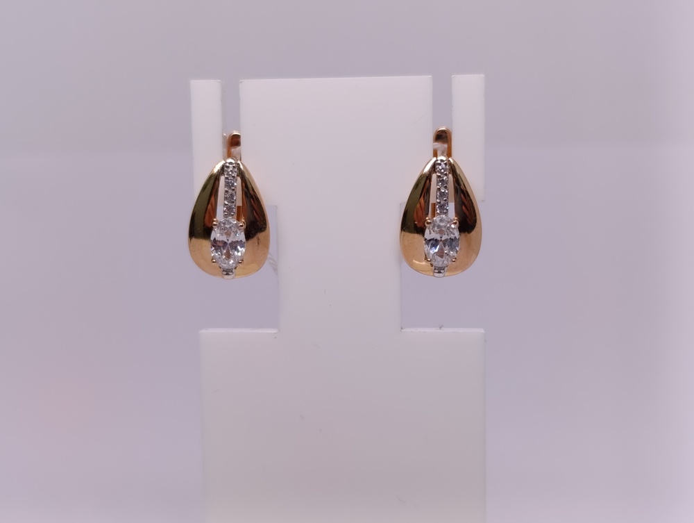 СЕРЬГИ С КАМНЯМИ (Au 585)