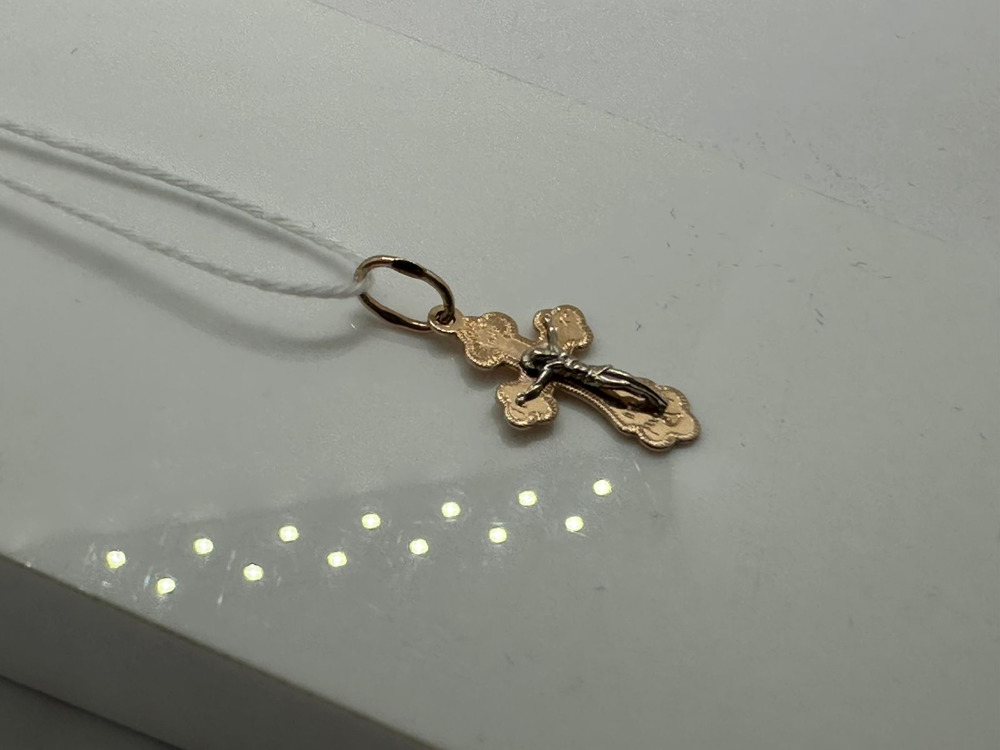 ПОДВЕСКА КРЕСТ БЕЗ КАМНЯ (Au 585)