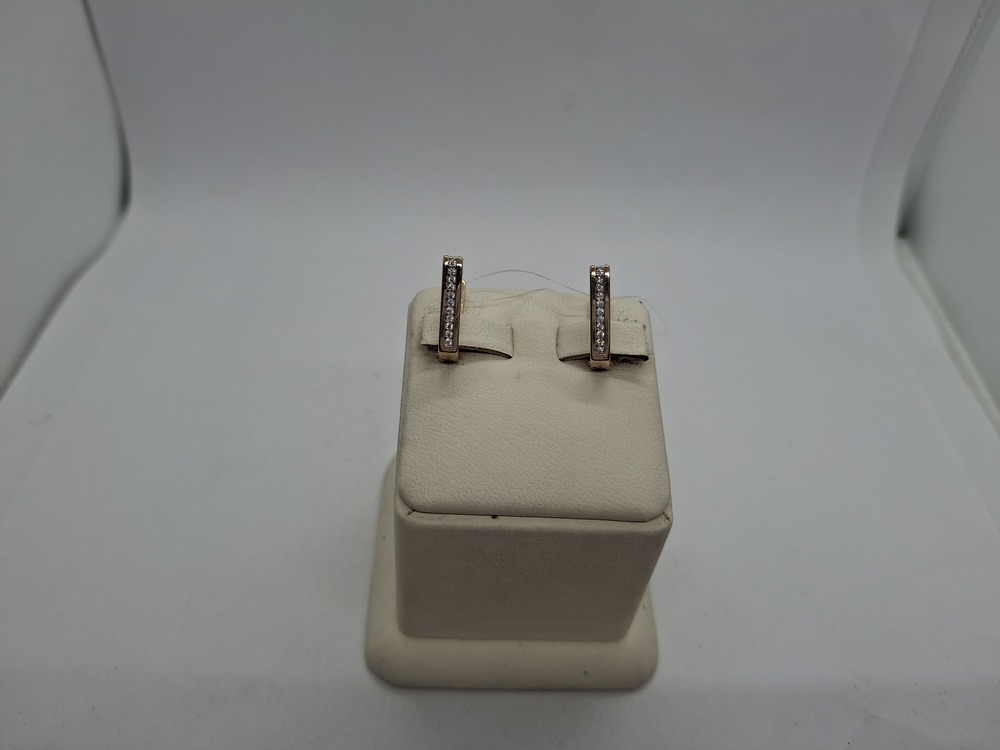 СЕРЬГИ С КАМНЕМ (Au 585)