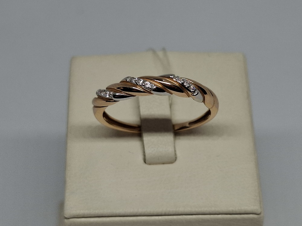 КОЛЬЦО С КАМНЯМИ (Au 585)