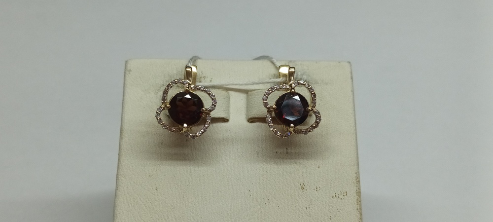 СЕРЬГИ С КАМНЯМИ (Au 585)