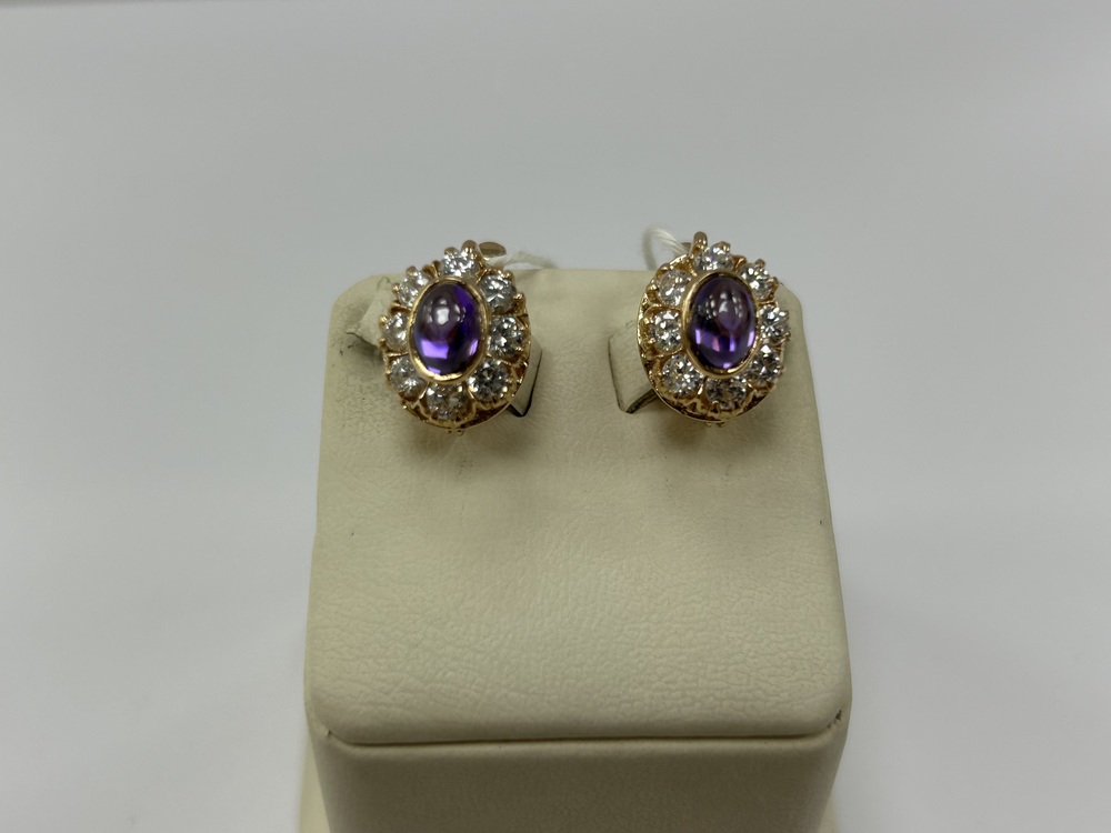 СЕРЬГИ С КАМНЯМИ (Au 585)