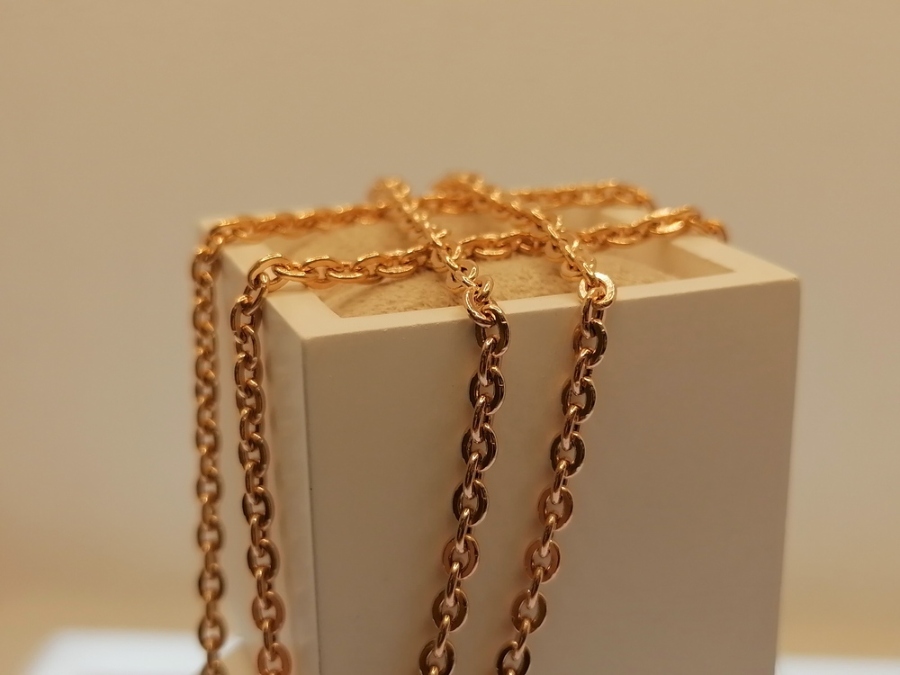 8080201П-60 ЦЕПЬ ПУСТОТЕЛАЯ Якорное (Au 585)