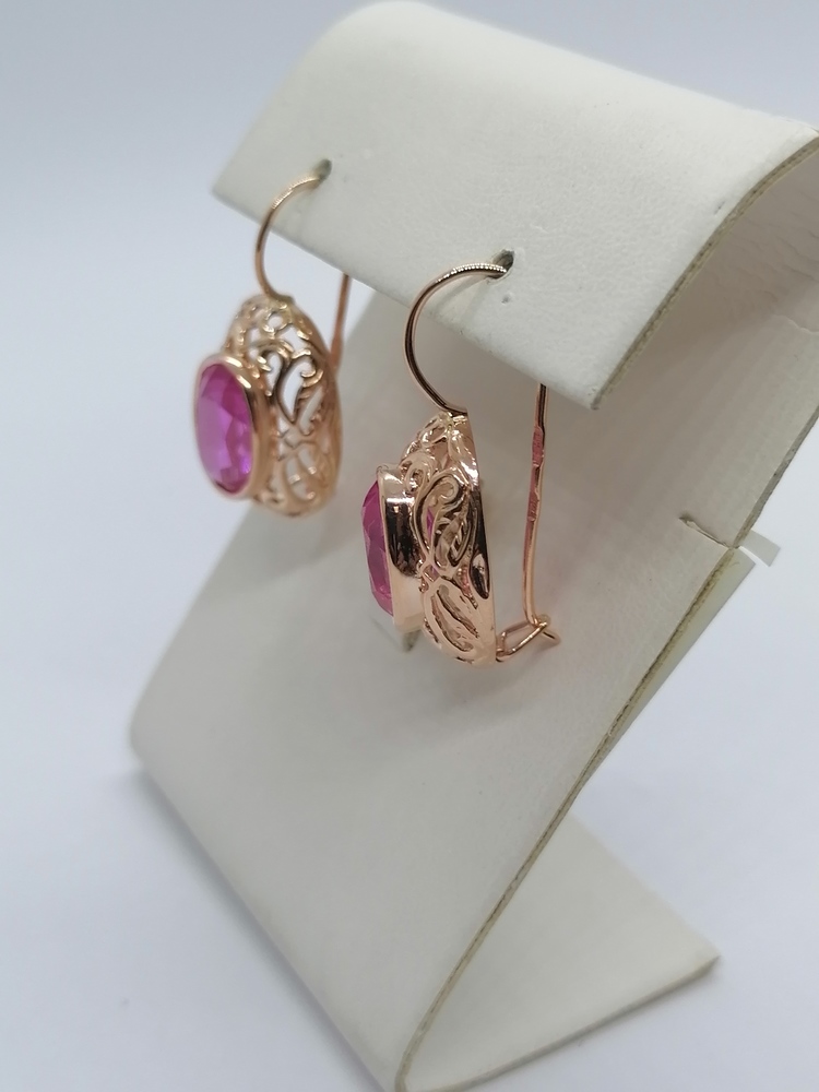 СЕРЬГИ С КАМНЕМ (Au 583)