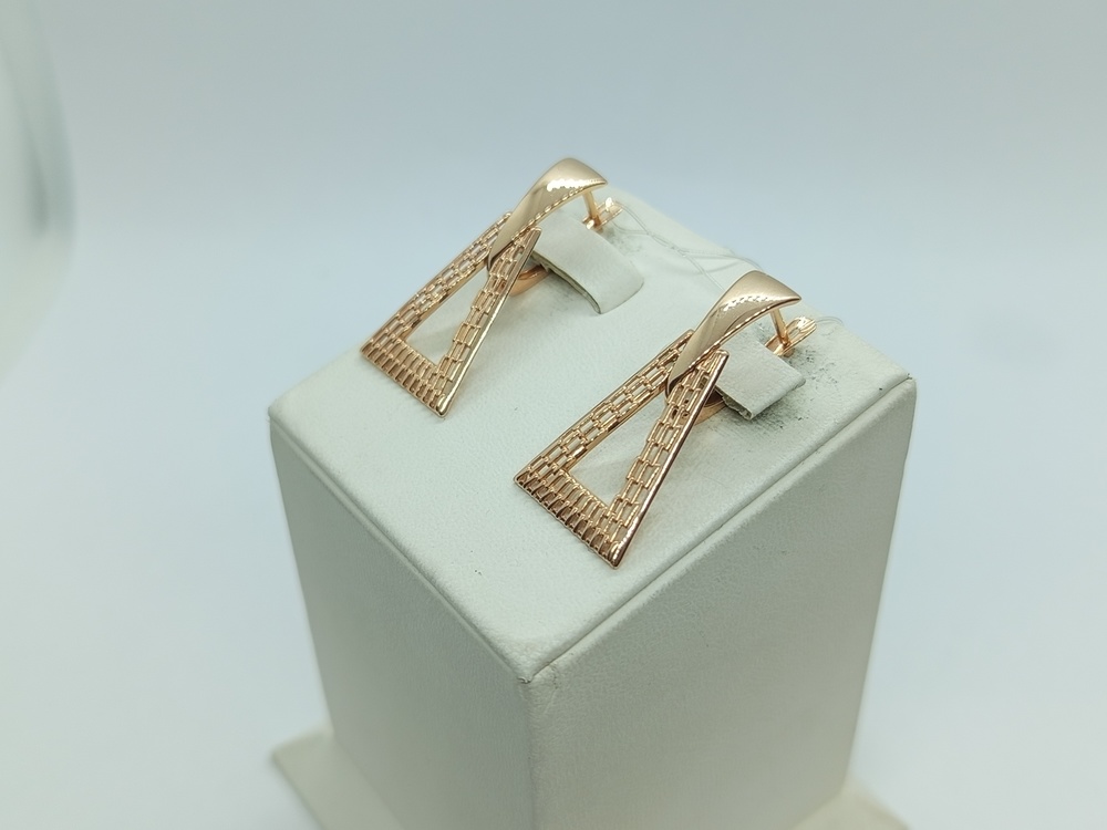 СЕРЬГИ БЕЗ КАМНЯ (Au 585)