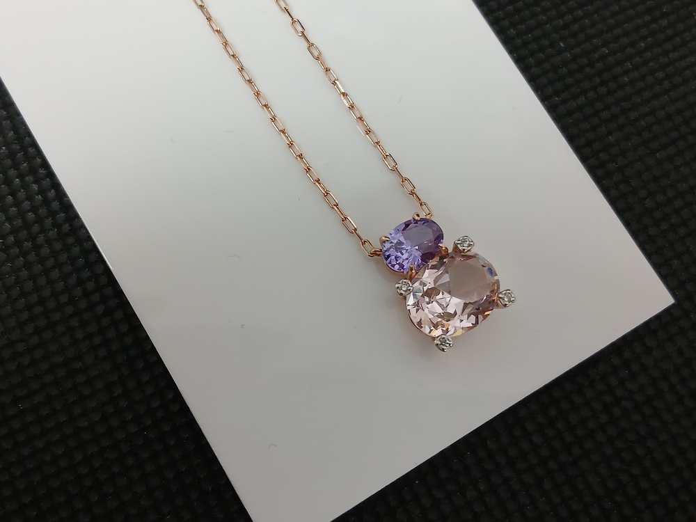 КОЛЬЕ С КАМНЯМИ Au 585