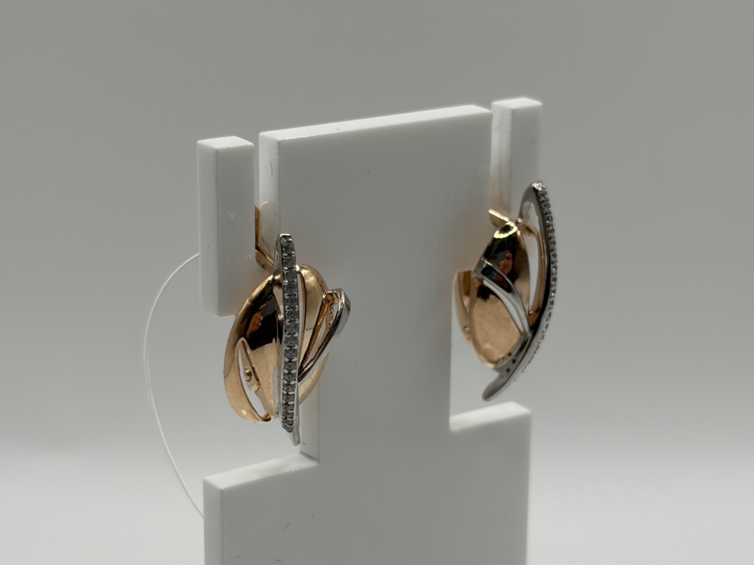 СЕРЬГИ С КАМНЯМИ (Au 585)