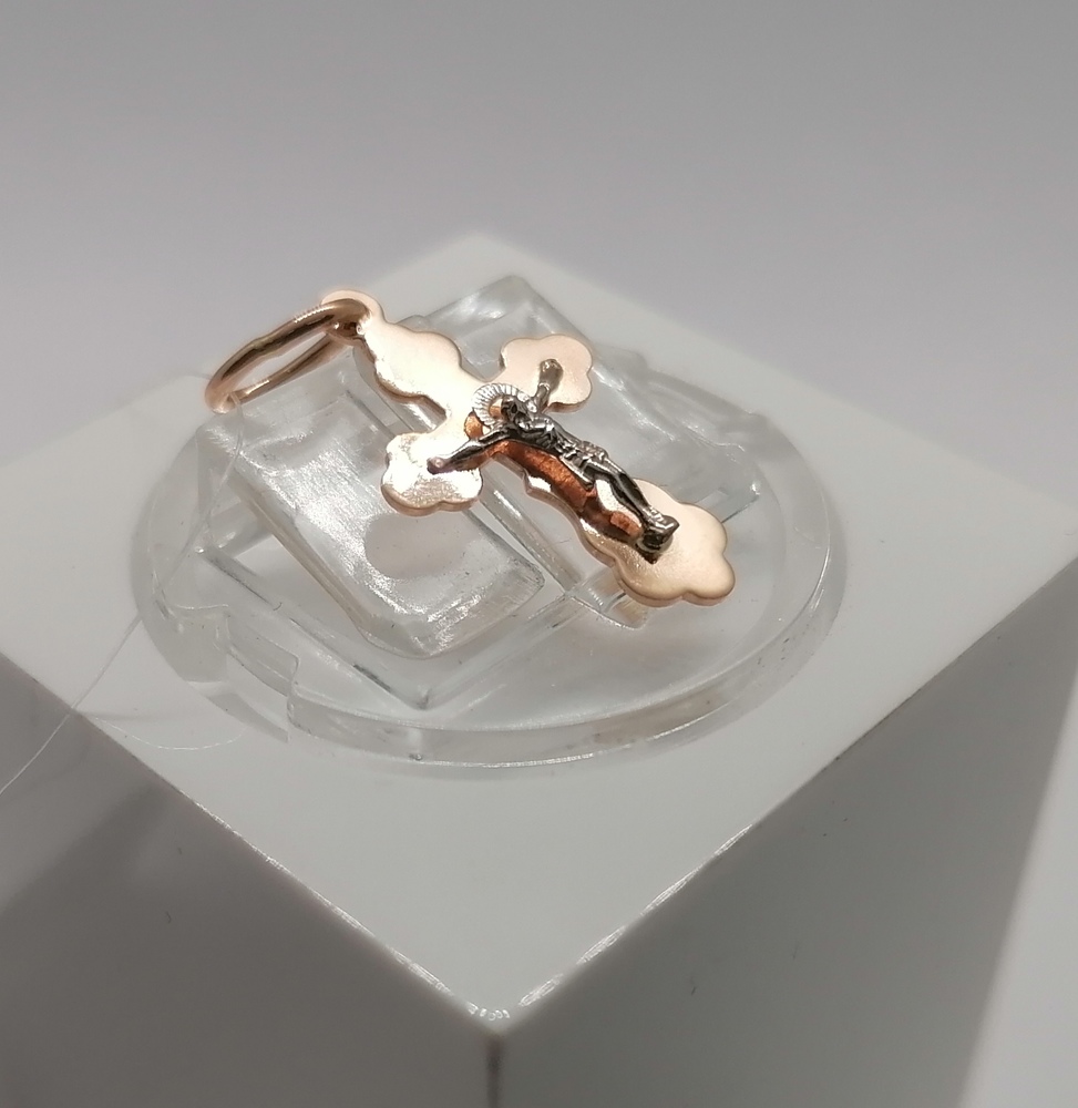 ПОДВЕСКА КРЕСТ без камня (Au 585)