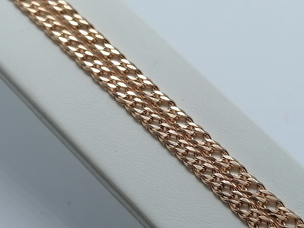 ЦЕПЬ ПОЛНОВЕСНАЯ Ромб двойной (Au 585)