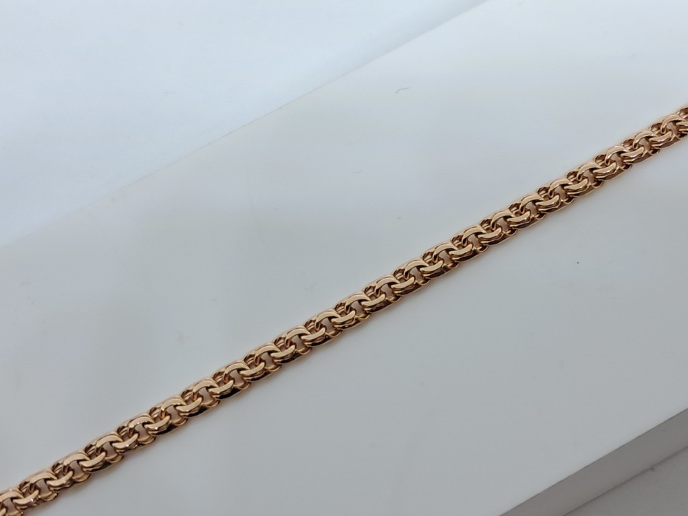 БЛБ585 БРАСЛЕТ ПОЛНОВЕСНЫЙ Бисмарк (Au 585)