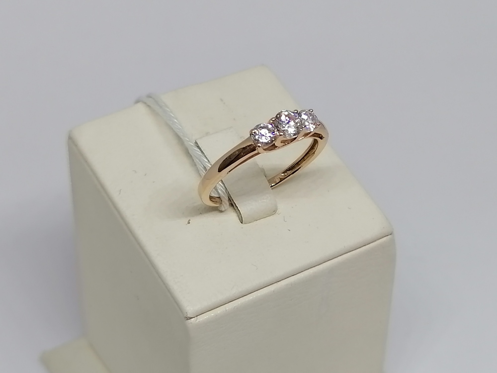 КОЛКМИ585 КОЛЬЦО С КАМНЯМИ (Au 585)