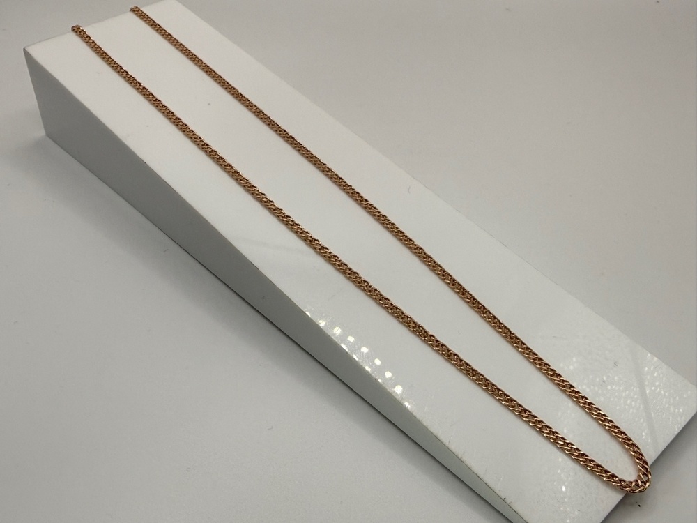 ЦЕПЬ ПУСТОТЕЛАЯ Ромб двойной (Au 585)