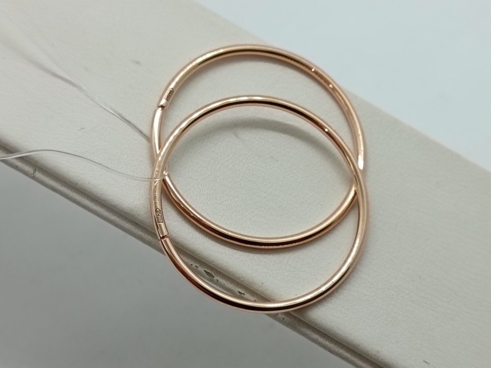 СЕРЬГИ КОНГО без камня (Au 585)