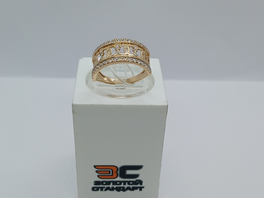 КОЛКМИ585 КОЛЬЦО С КАМНЯМИ (Au 585)