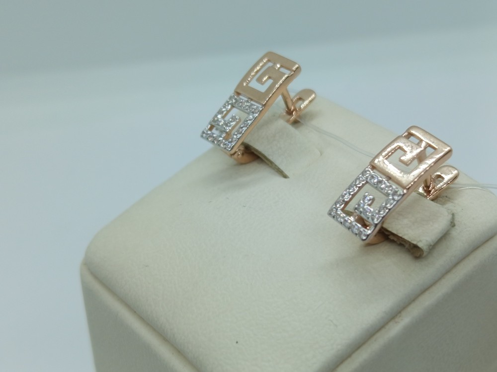 СЕРЬГИ С КАМНЯМИ (Au 585)