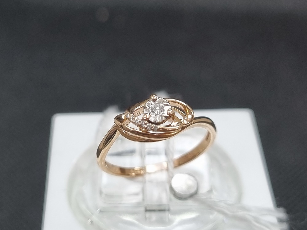 КОЛЬЦО БРИЛЛИАНТ Au 585